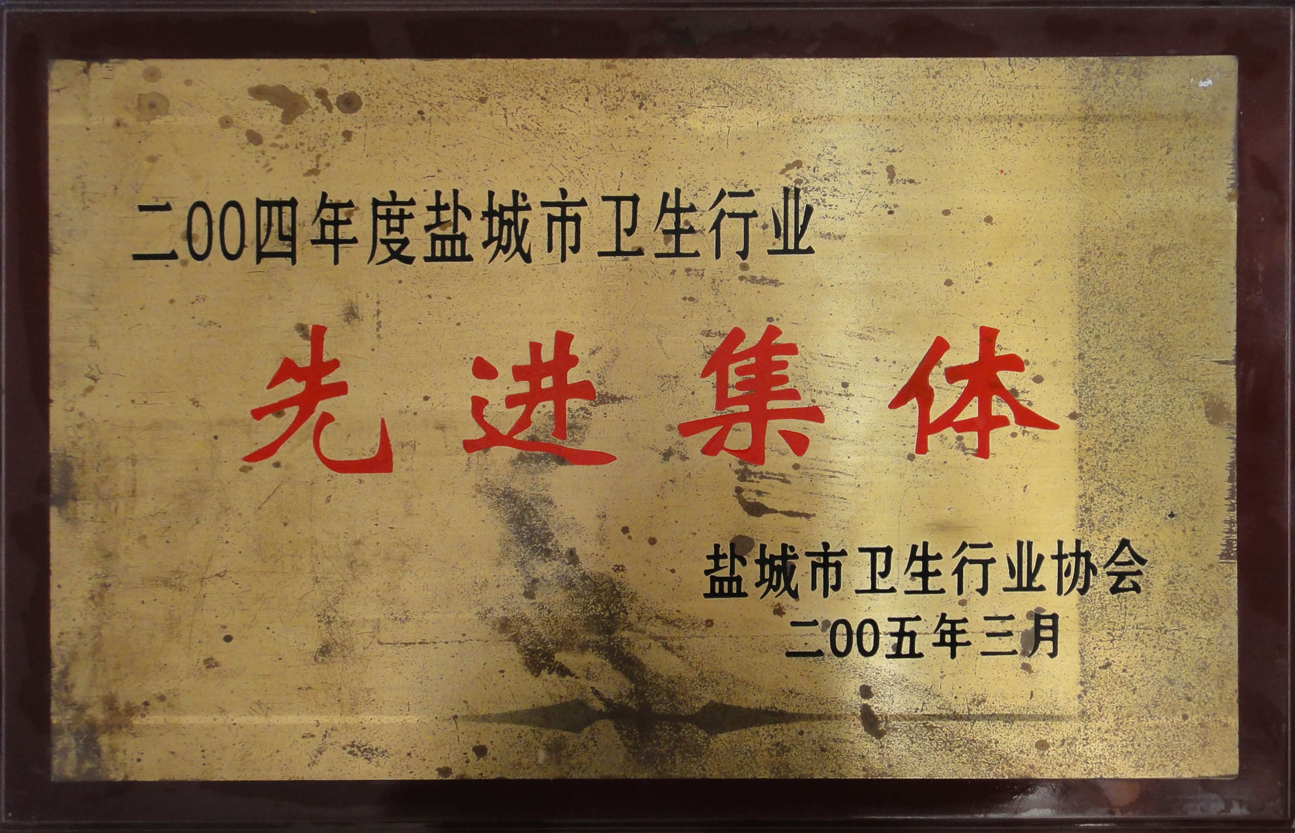2004年度鹽城市衛生行業先進集體