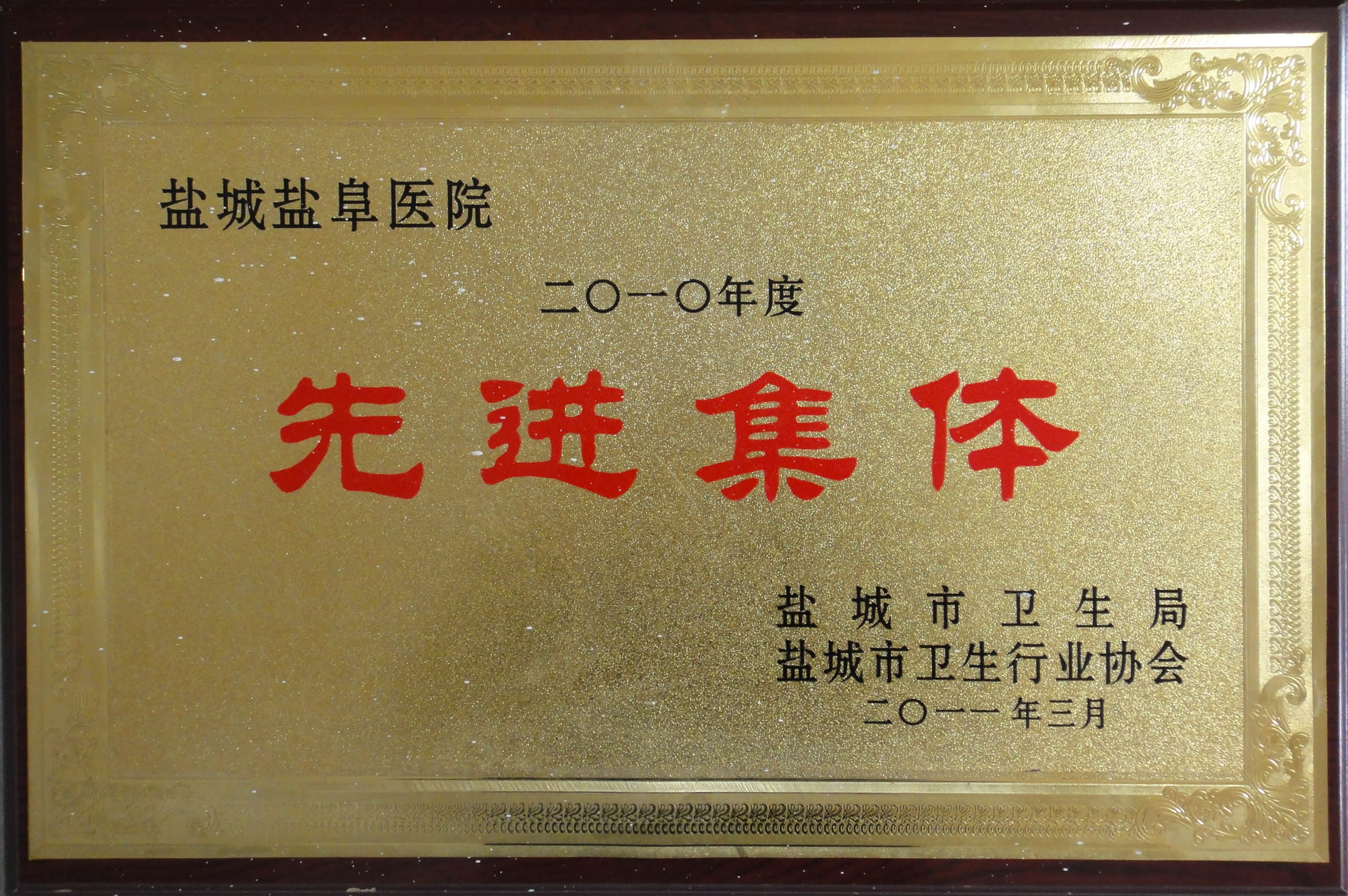2010年度鹽城市衛生行業先進集體
